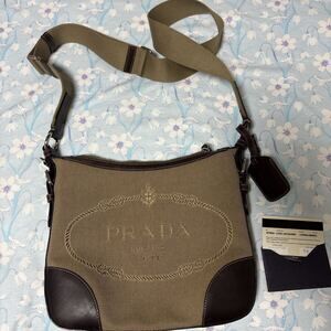 Prada Bag Shoulder Jacquard Weave